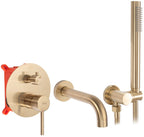 Vanová baterie Rea Lungo Gold Brush + Box  1