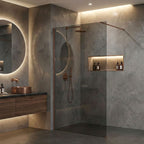 Sprchová zástěna Rea Flexi Grey / Brush Copper 130  3