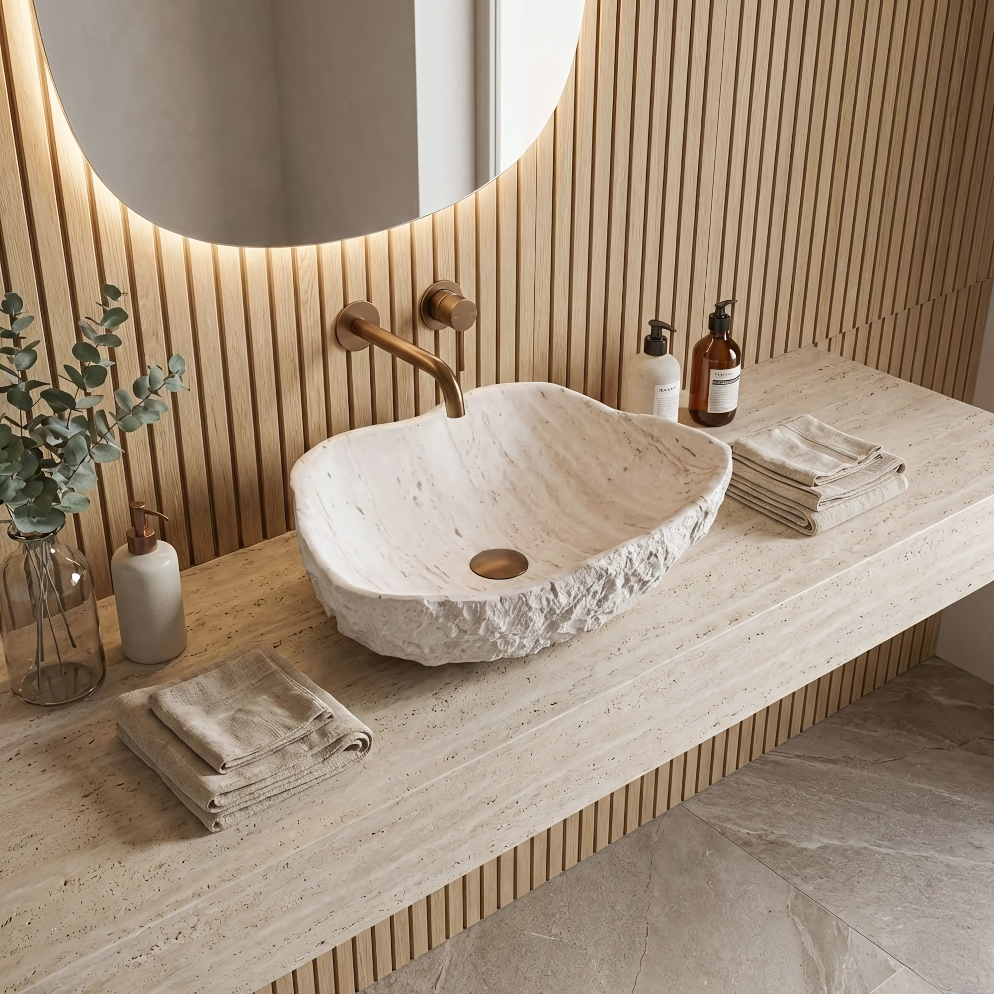 Umyvadlo na desku Isla Shiro  3