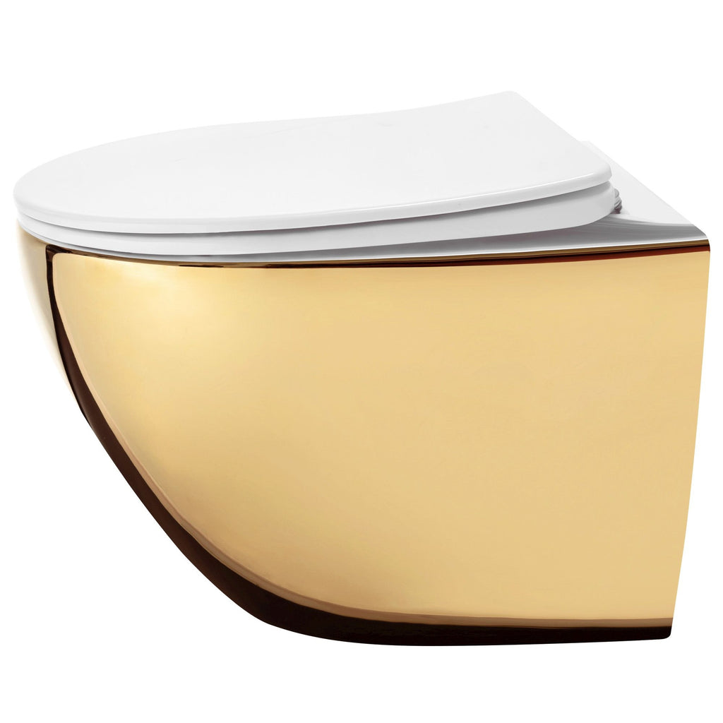 Závěsná WC mísa Rea Carlo Mini Tornado NF WHITE GOLD  4