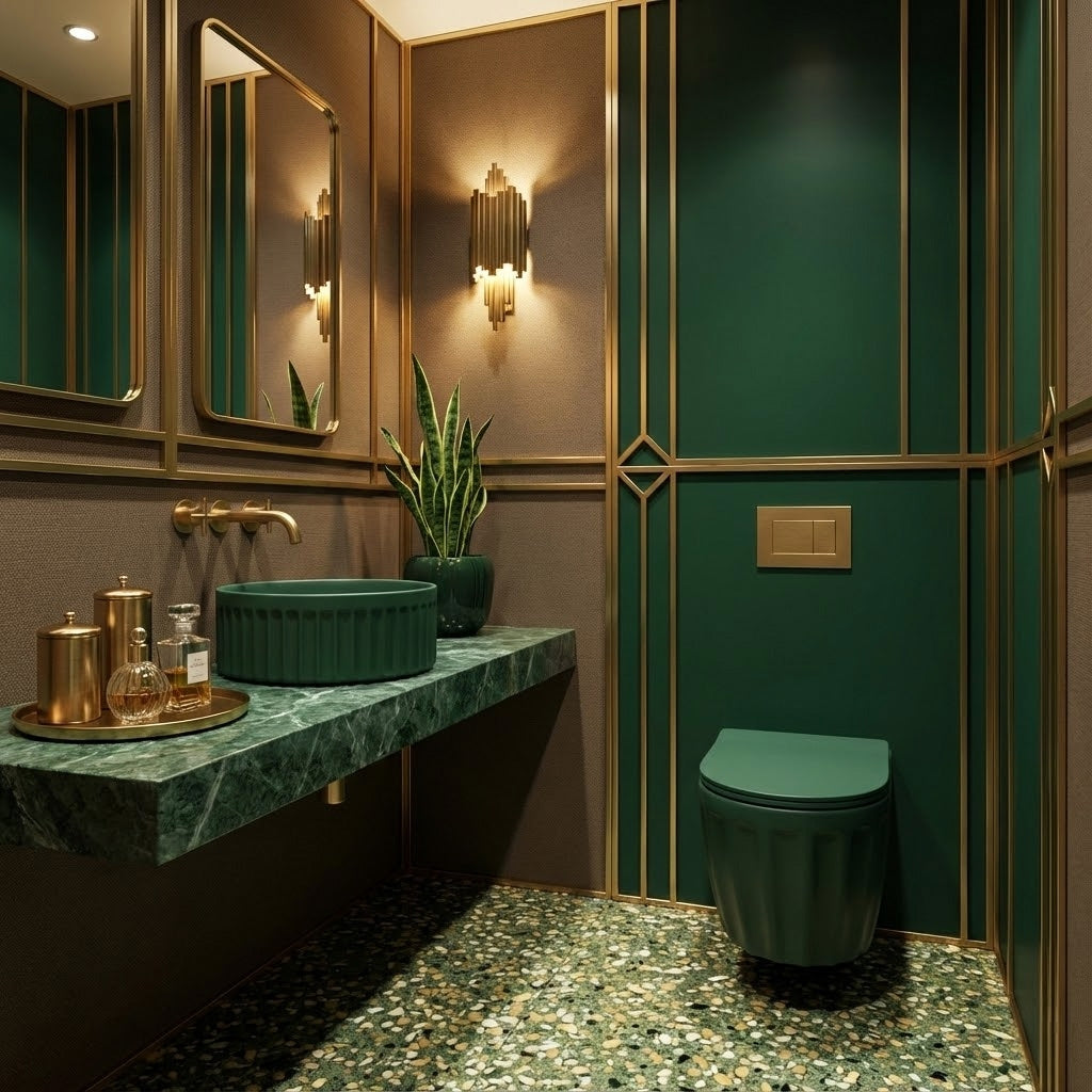 Umyvadlo na desku DUO Matcha  Matt  3