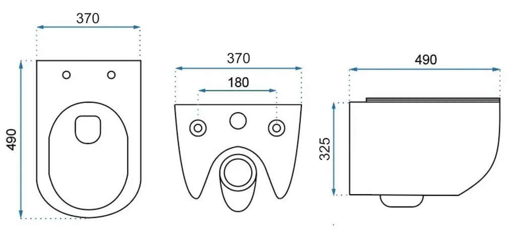 Závěsná WC mísa Rea Carter Tornado  10