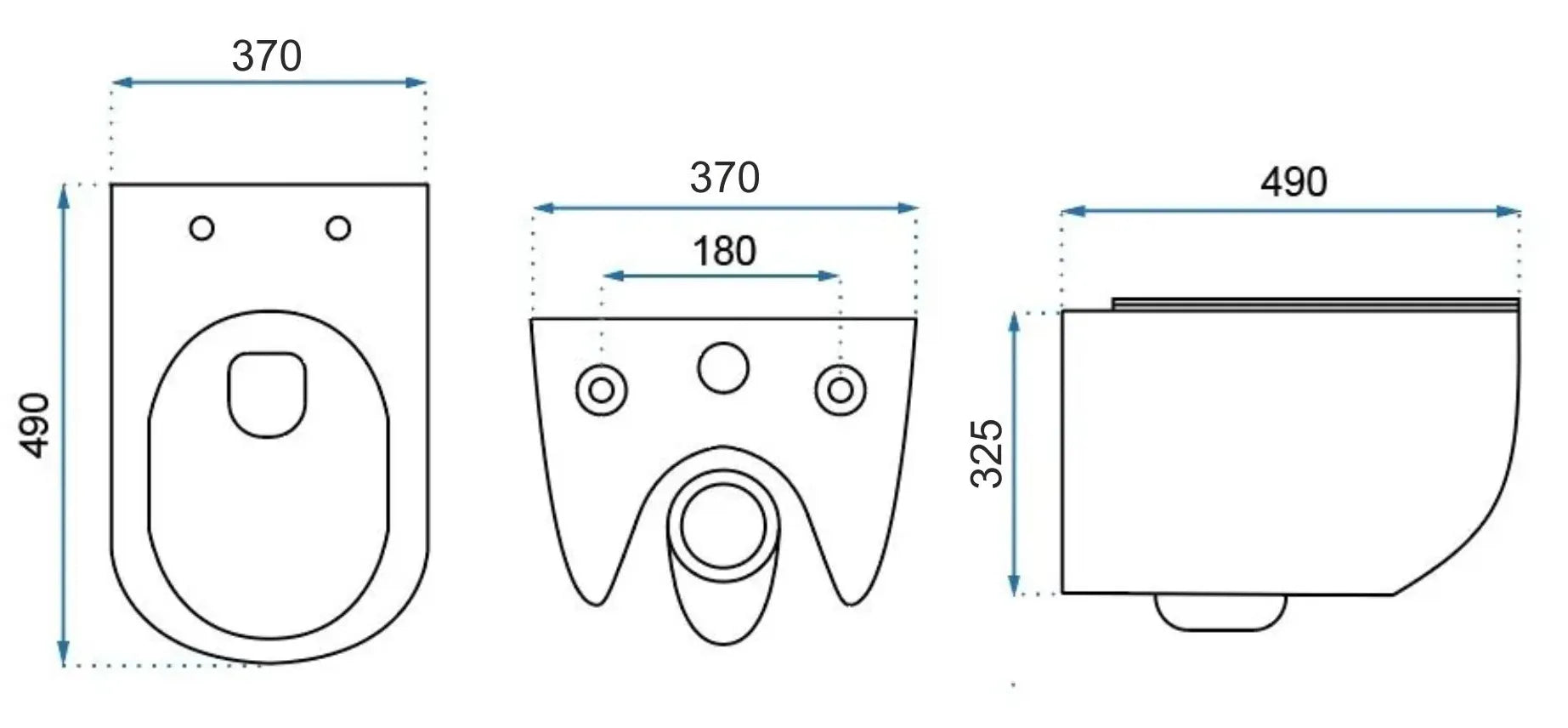Závěsná WC mísa Rea Carter Tornado  10