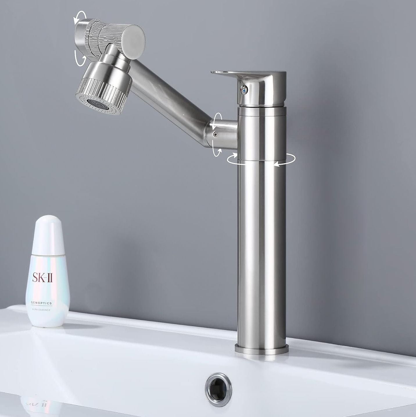 Koupelnová baterie REA PACO Nickel Brush INOX High  11
