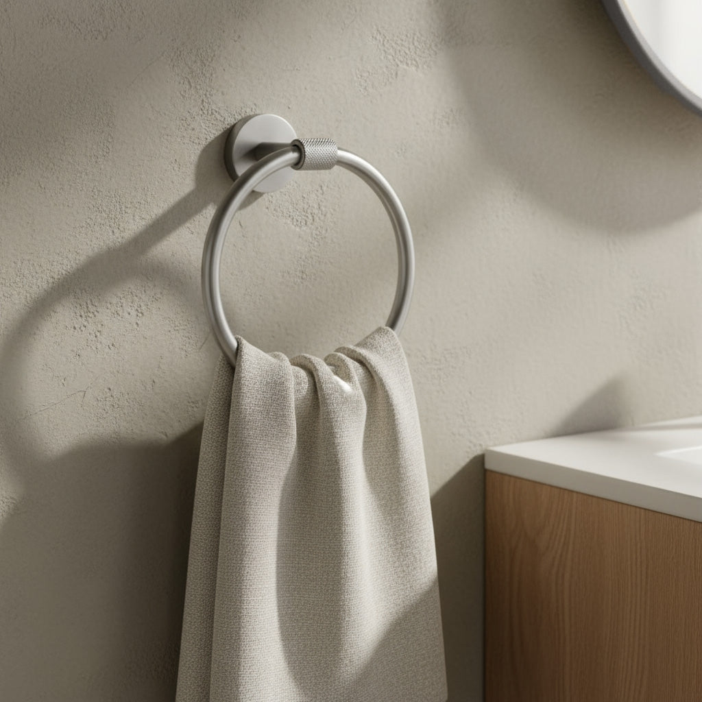 Koupelnový věšák Ring 5710 Galo Brush Nickel  2
