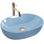 Umyvadlo na desku REA LISA L.BLUE SHINY  10