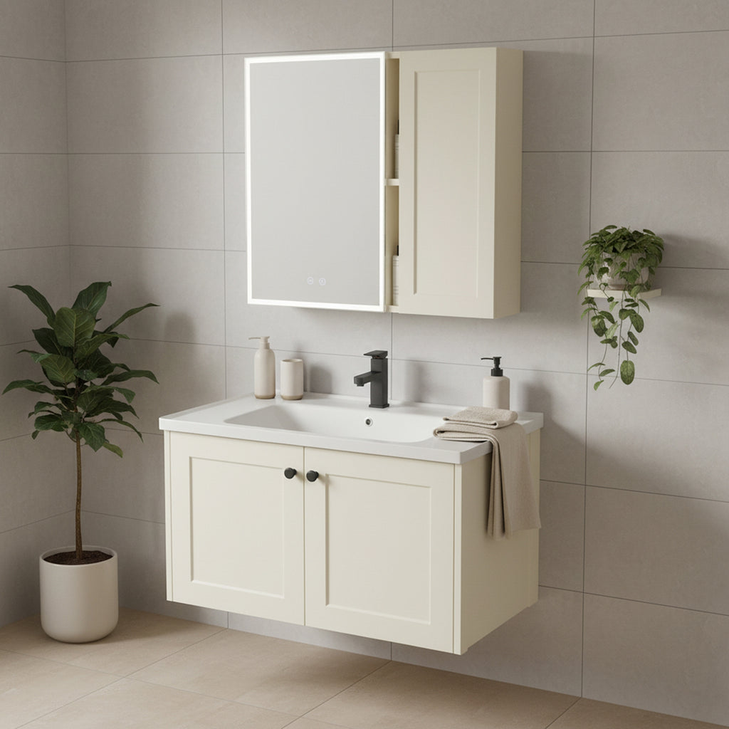 Sada koupelnového nábytku s umyvadlem Monti 60cm Creme  3