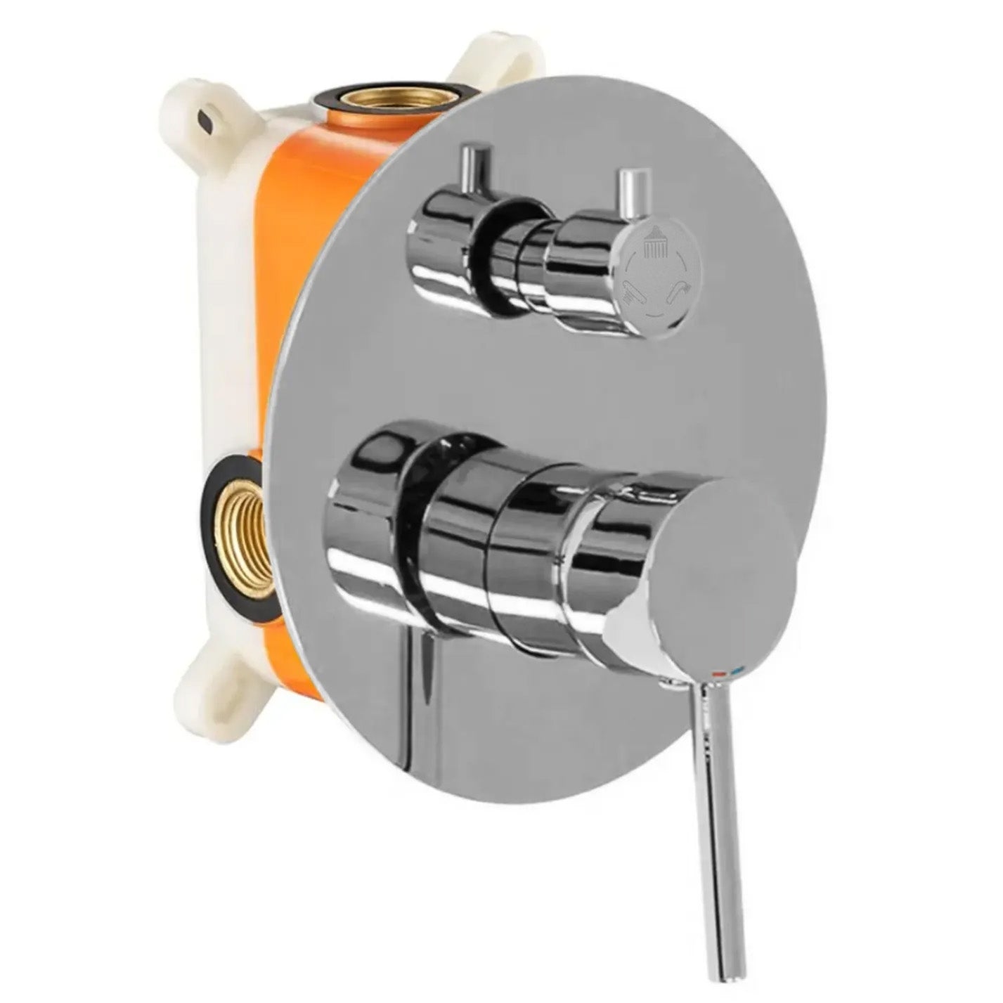 Podomítková koupelnová sada REA LUNGO - Chrome + BOX  2