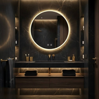 Zrcadlo LED 80cm MMJ BRUSH GOLD  2