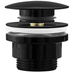 Univerzální umyvadlová výpusť REA Click-clack - BLACK METALIC  1