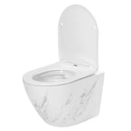 WC mísa bez splachovacího okruhu Rea Carlos Nature Marble  5