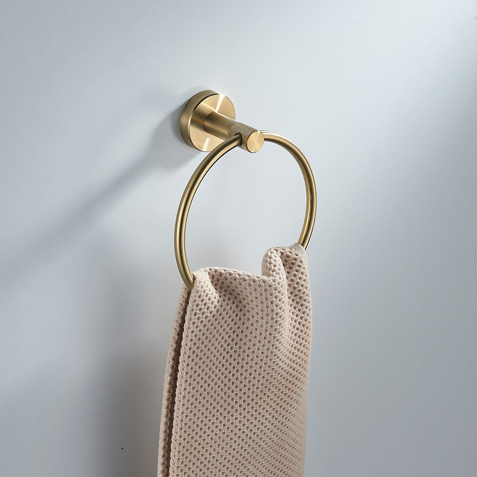 Koupelnový věšák Ring 6610 Modern Brush Gold  12