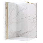Sprchová zástěna Rea Flexi Transparent / Brush Gold 120  2