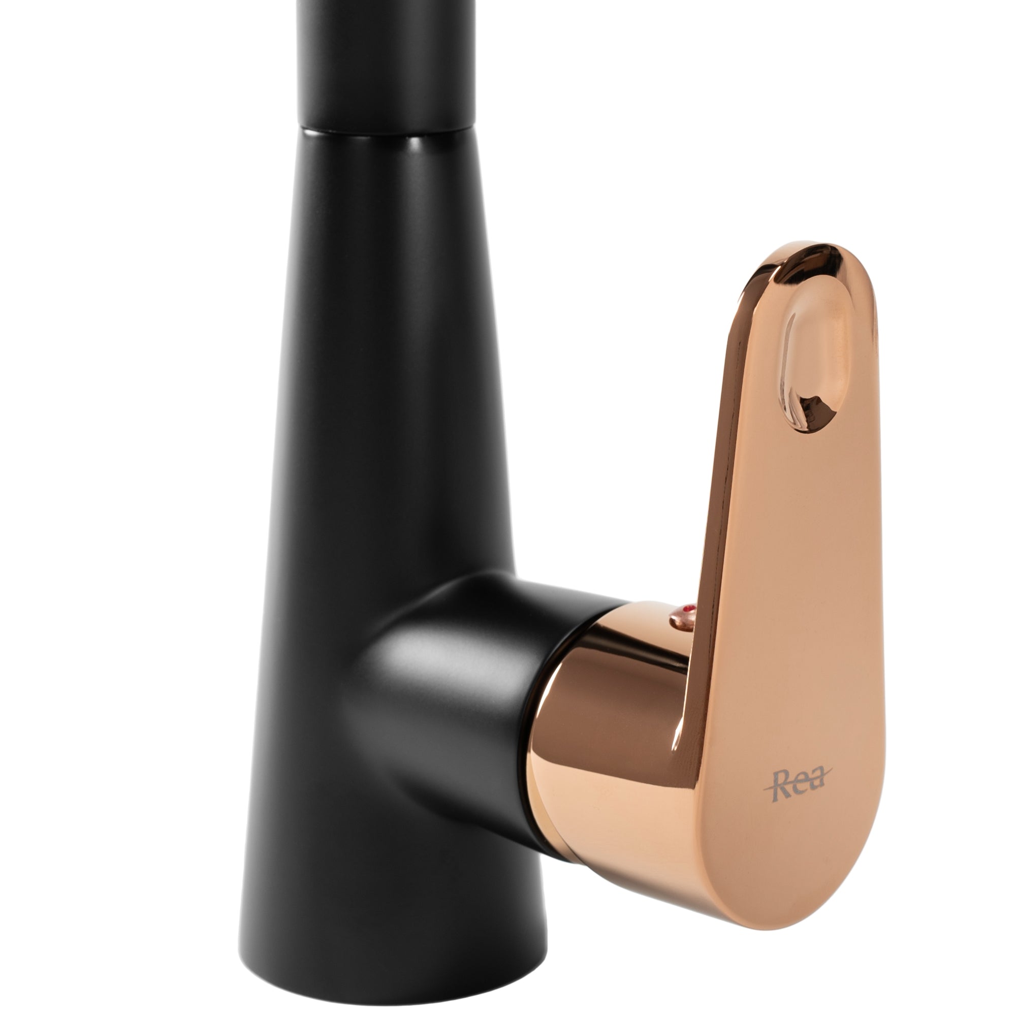 Kuchyňská baterie Rea Mild black mat rose gold  6