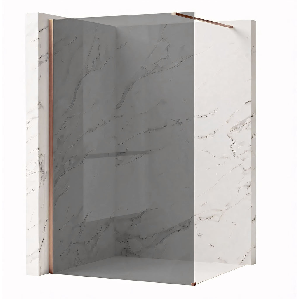 Sprchová zástěna Rea Flexi Grey / Brush Copper 100  15