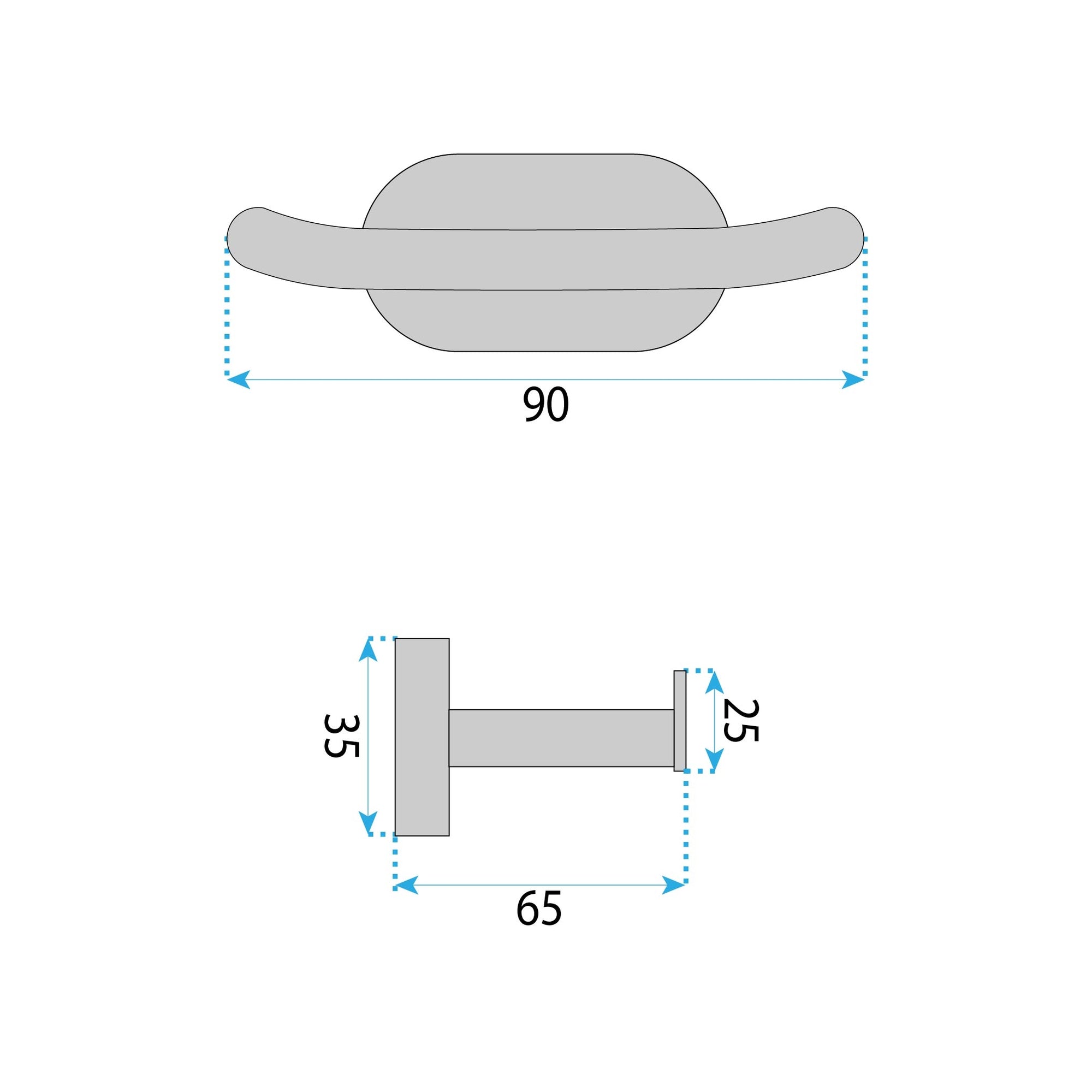 Koupelnový věšák Til 105 Gold  4