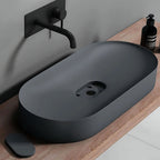 Umyvadlo REA  IRIS 71 CM GREY MATT na desku - konglomerát  3