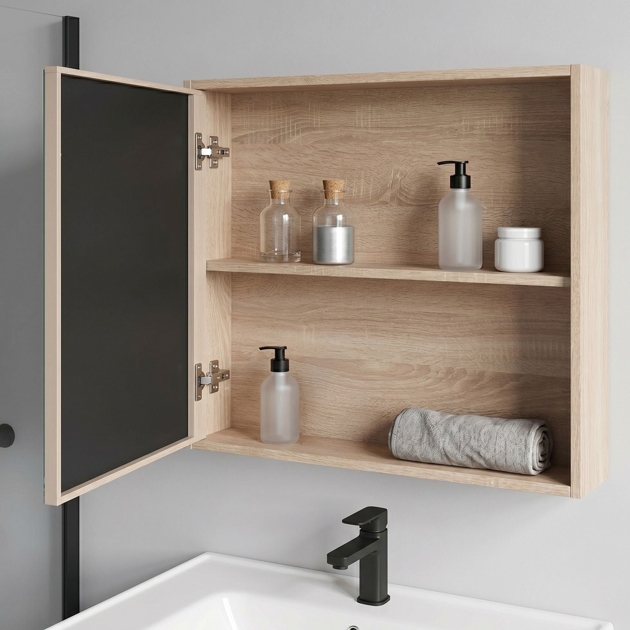 Sada koupelnového nábytku s umyvadlem Gama T25023 BXM 80CM  7