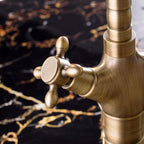 Kuchyňská Umyvadlová baterie Rea Rustico antique gold  5