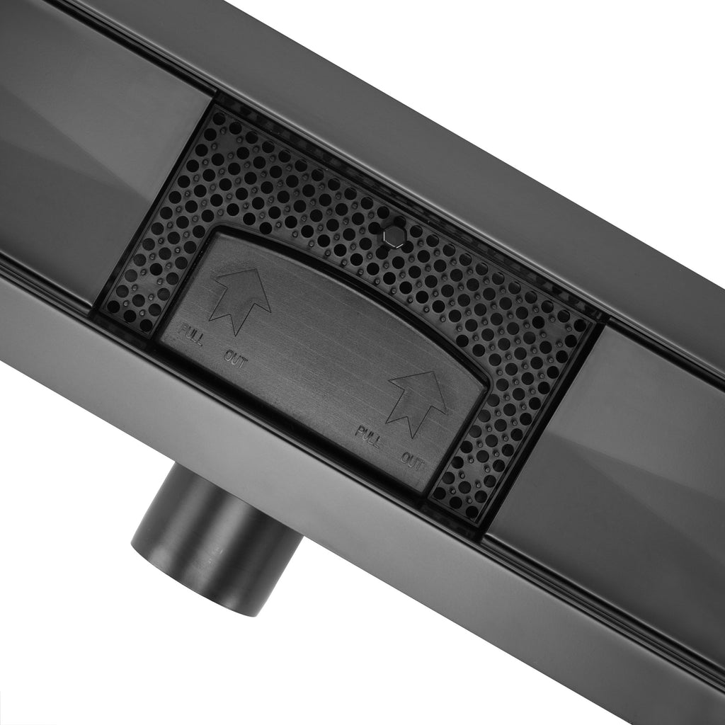 Odtokový žlab Rea Pure Neox - matný černý 50  2