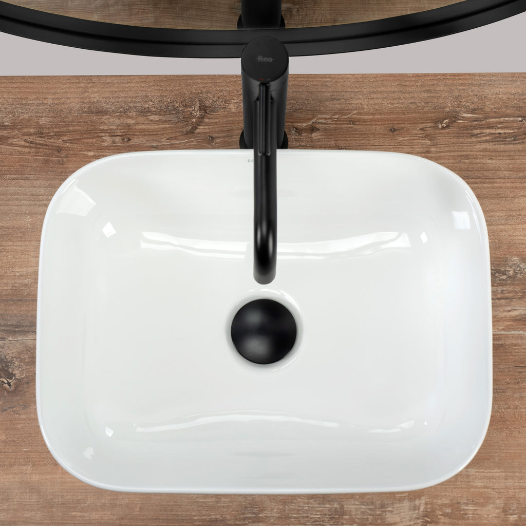 Umyvadlo na desku Rea Demi Mini White  3
