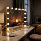Zrcadlo LED HOLLYWOOD L.Gold  11