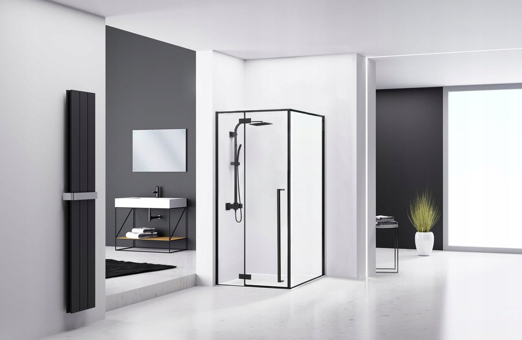 Sprchový kout REA FARGO 90x90 - matný černý Se sprchovou vaničkou Savoy 3