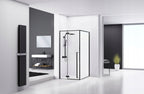 Sprchový kout REA FARGO 90x90 - matný černý Se sprchovou vaničkou Savoy black 3