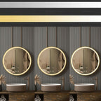 Zrcadlo LED 100cm MMJ BRUSH GOLD  6