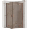 Sprchová kabina REA Hugo Double 80x80 Copper Brush  1