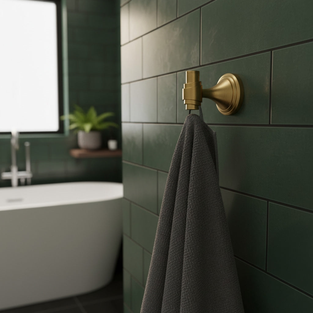 Koupelnový věšák 16101 Aristo Brushed Gold  2