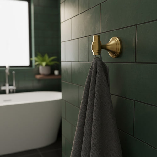 Koupelnový věšák 16101 Aristo Brushed Gold  2