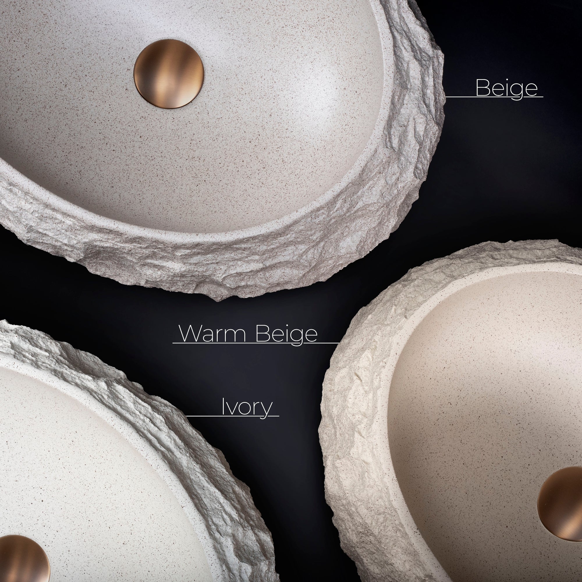Umyvadlo na desku Mika Warm Beige  9