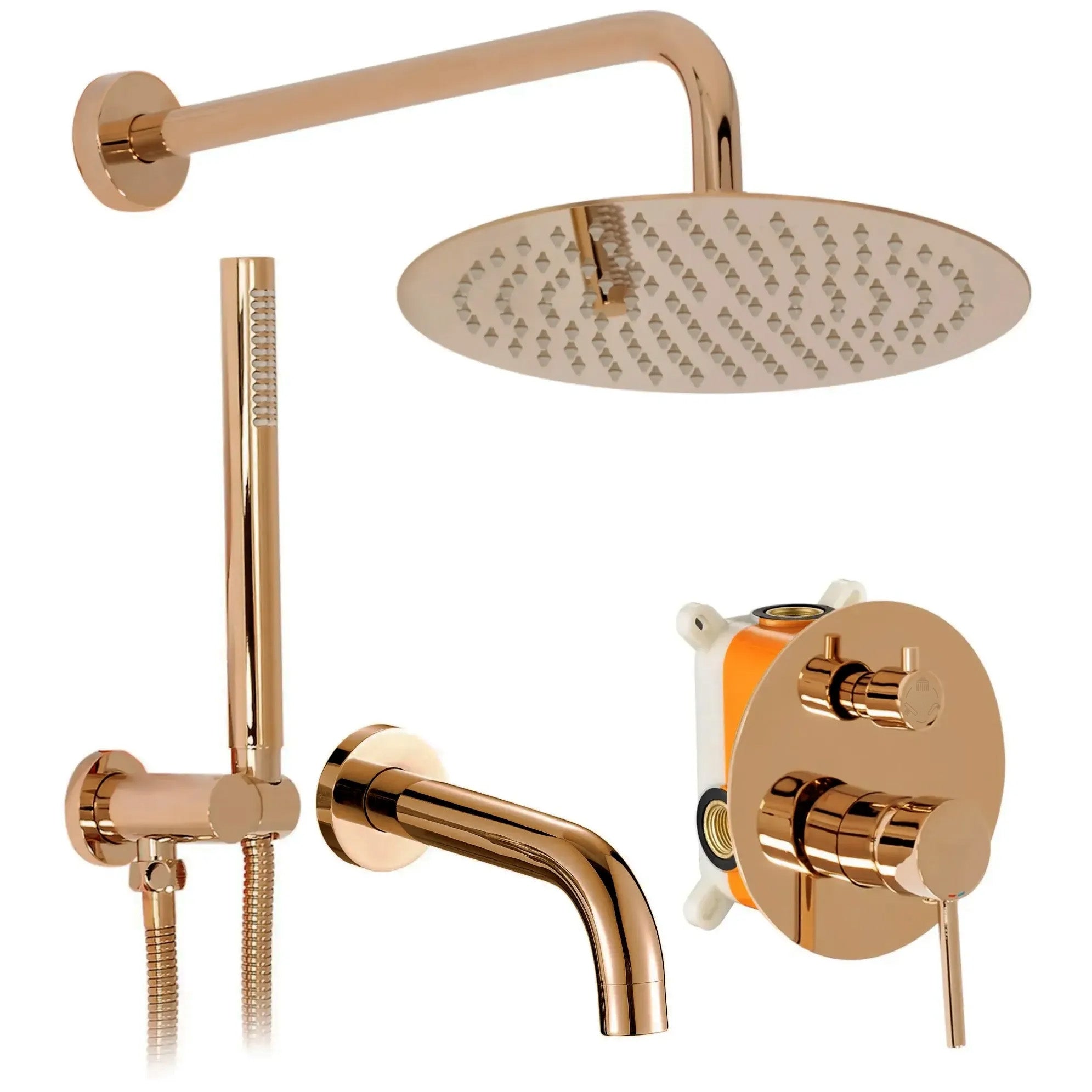 Podomítková koupelnová sada REA LUNGO Copper + BOX  1