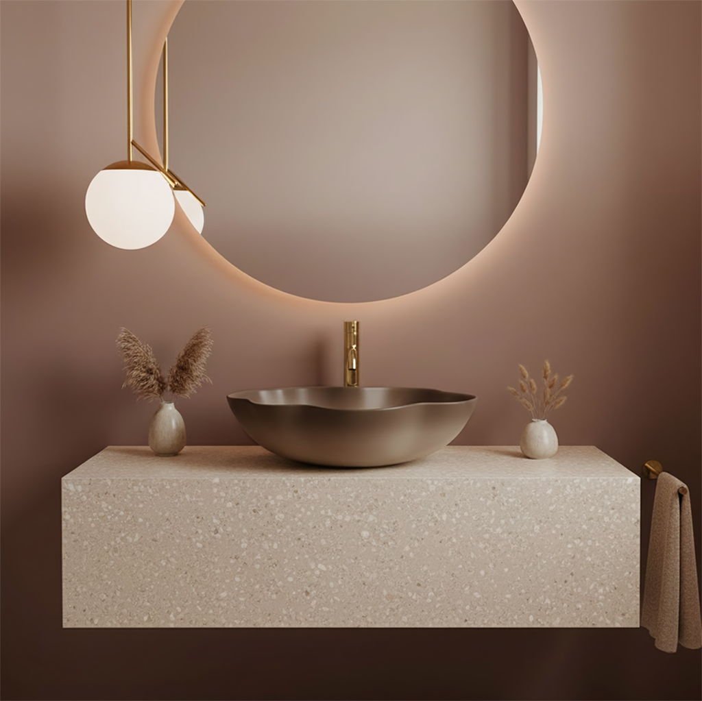 Umyvadlo na desku REA Pearl Ombre  5