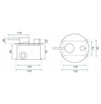 Podomítková sprchová sada Rea Lungo Grip Brush Copper  + BOX  6