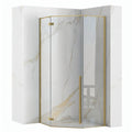 Sprchový kout REA DIAMOND 90x90 BRUSH GOLD Bez sprchové vaničky 1