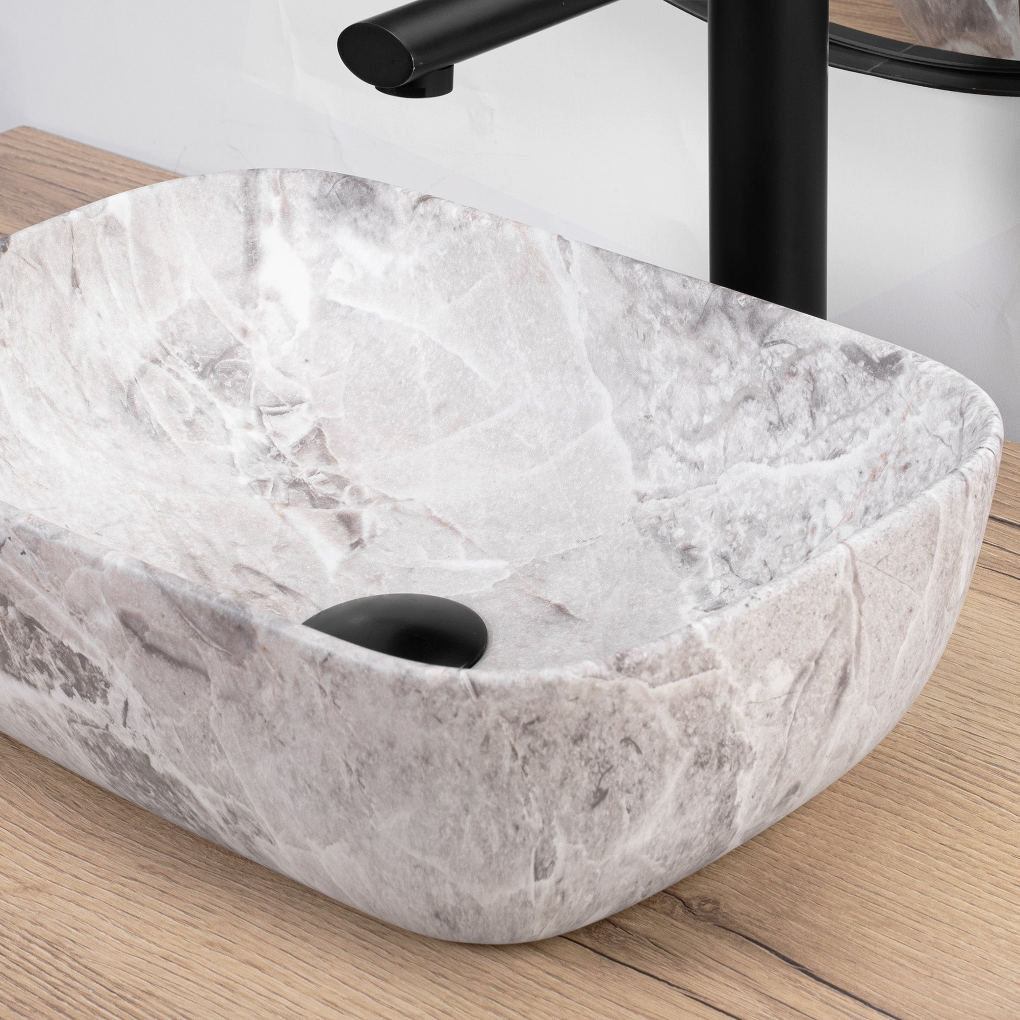 Umyvadlo na desku REA BELINDA Mini stone matt  3