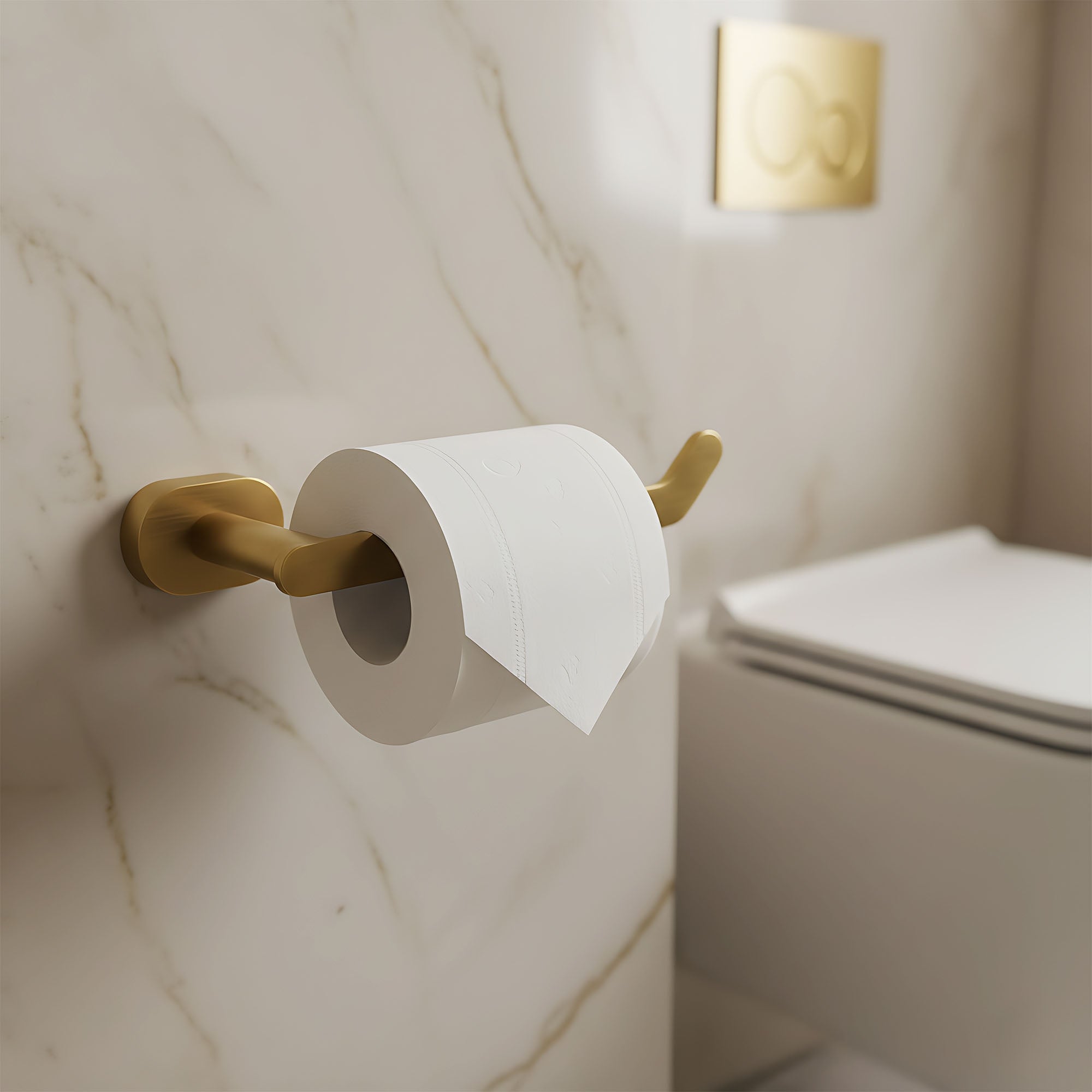 Držák na toaletní papír 109 Til Brush Gold  2