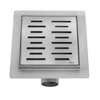Odtokový žlab REA LINE 150x150 Nickel Brush  4